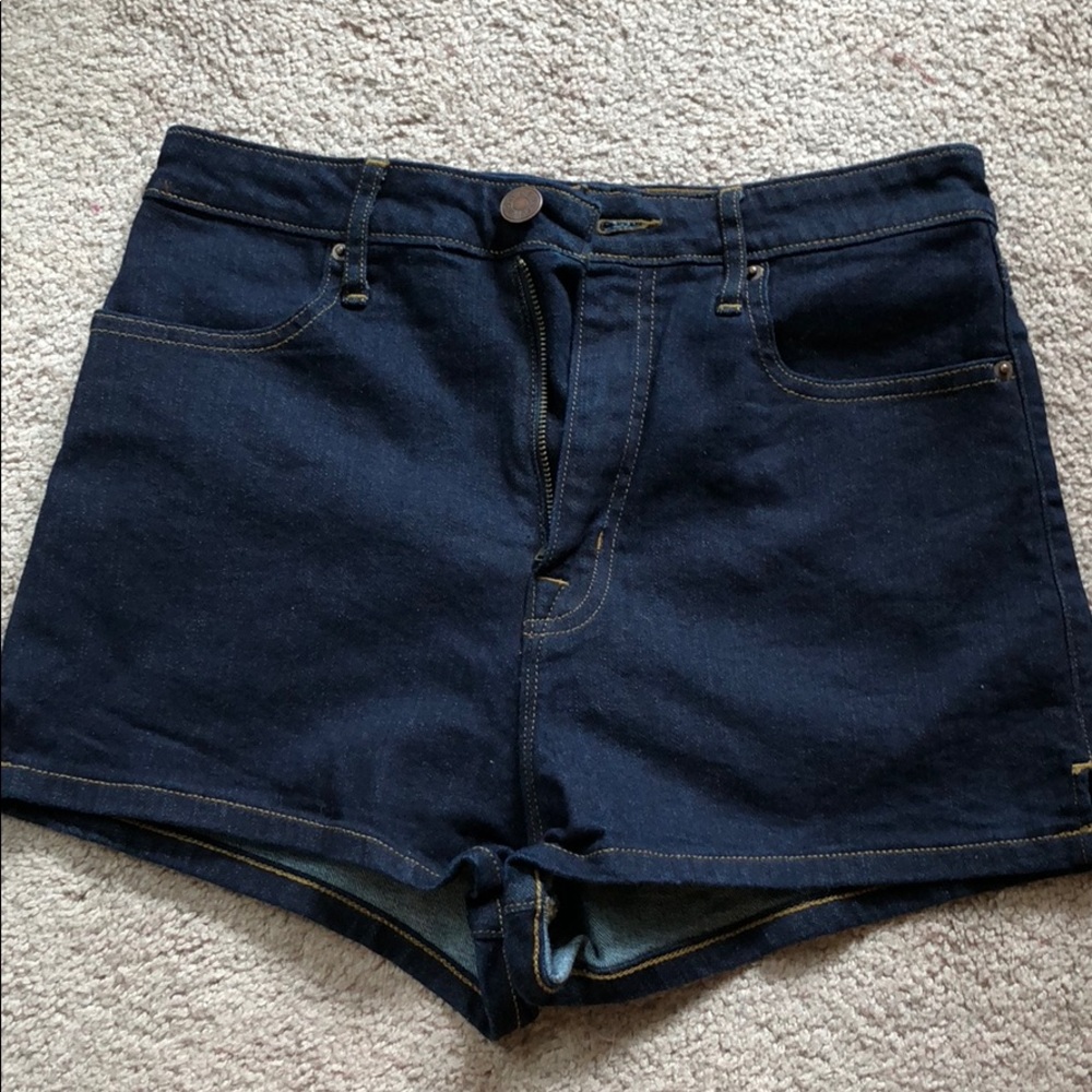 Urban Outfitters BDG High Rise Dark Denim Shorts